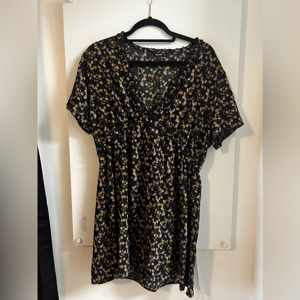 Dark floral summer dress